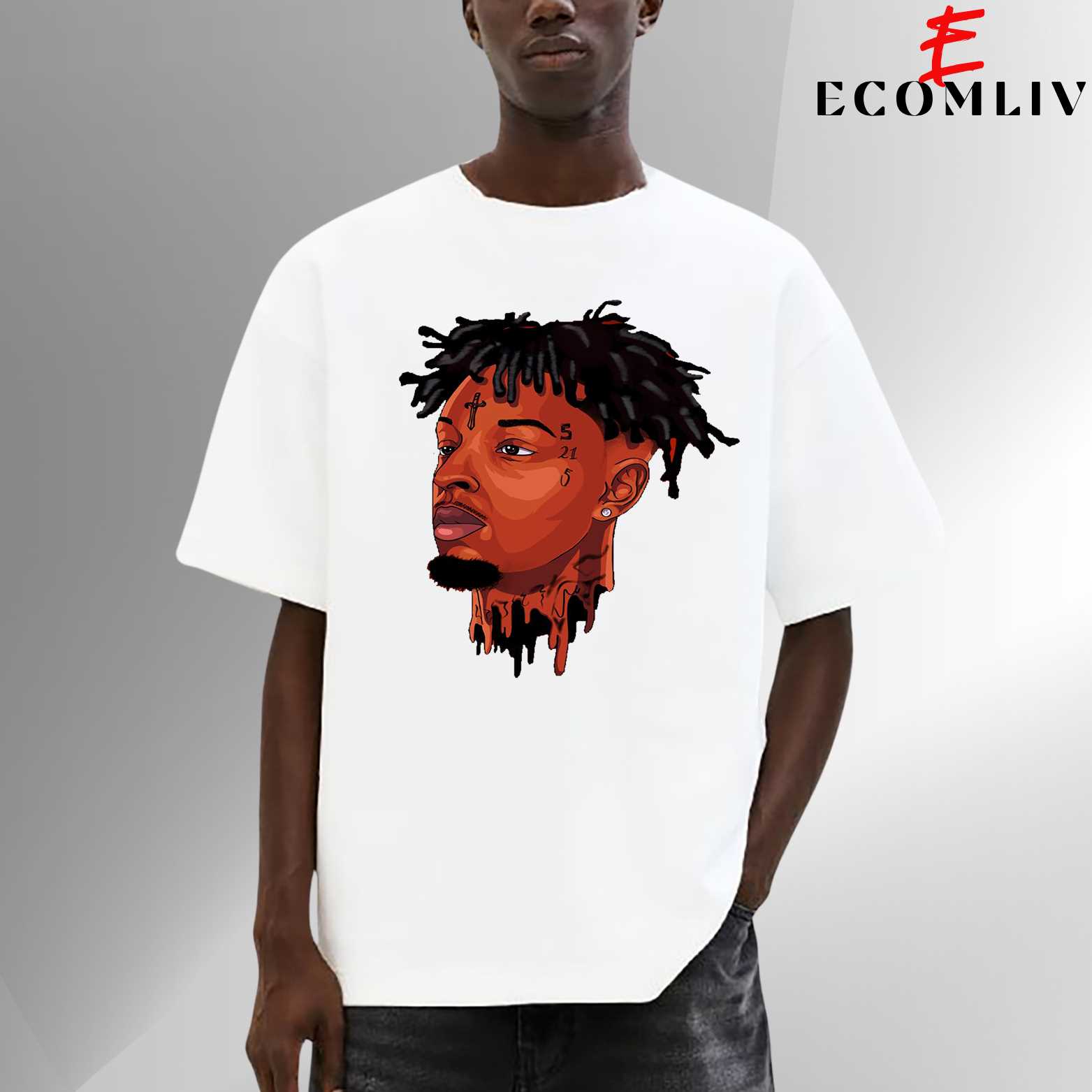 Retro Legends 21 Savage T-Shirt, Vintage Rap Streetwear Tee